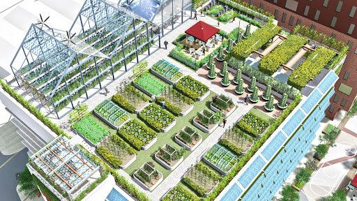 Future City Food Hub. Concept by Chris Jones &amp; Brian McCarthy.