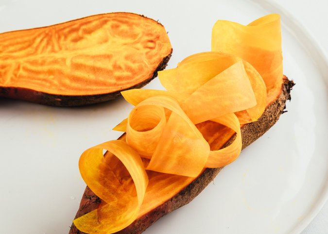 Irwin Goldman developed his beet, the Badger Flame, at the University of Wisconsin-Madison, where he bred it to be colorful, sweet and only mildly earthy. (Credit: Andrew White for The New York Times)