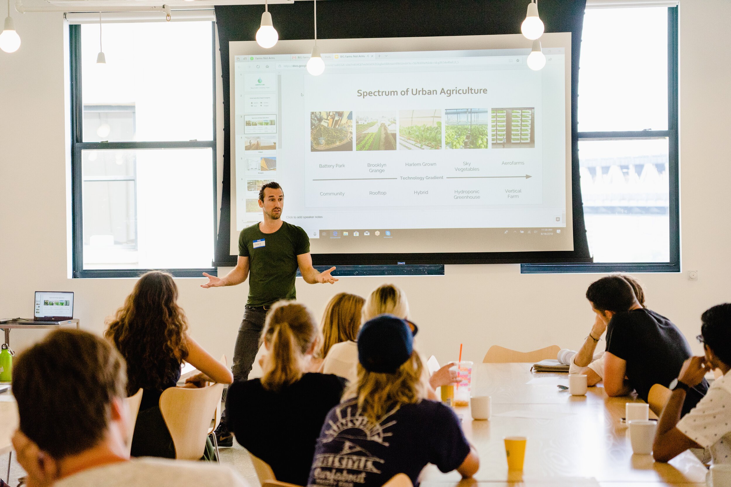 NY Design Workshop; Image sourced from Farms Not Arms