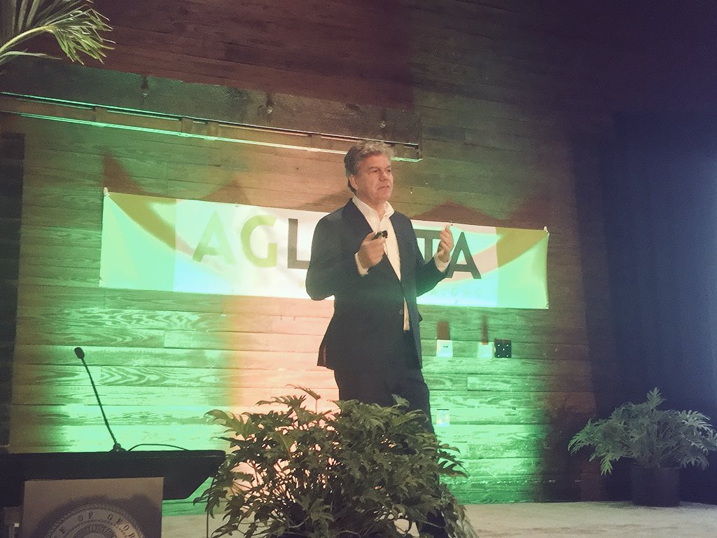 Farmers Cut Co-Founder Mark Korzilius at The AgLanta Conference, where Mark first publicly revealed the company's proprietary growing substrate.&nbsp;&nbsp;&nbsp;&nbsp;