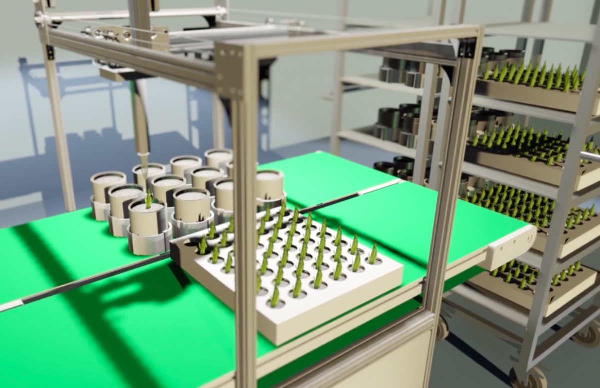 Automated robots will regulate plant growth and health. (Image Credit: Plantagon)