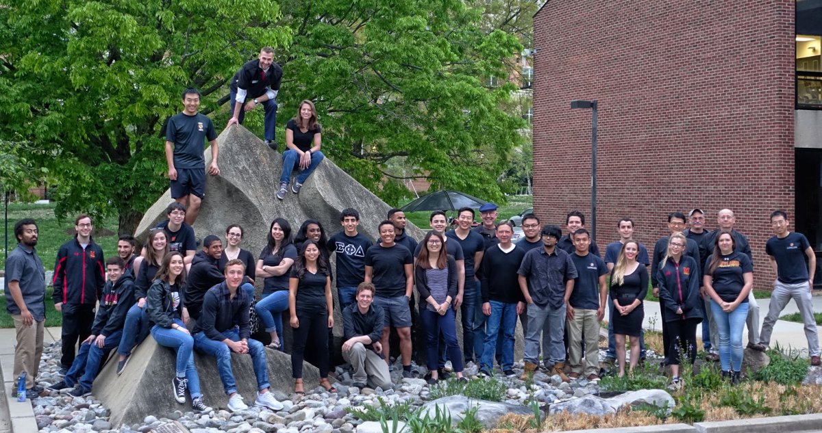 The University of Maryland students who designed the ReAct home. (University of Maryland/Department of Energy)