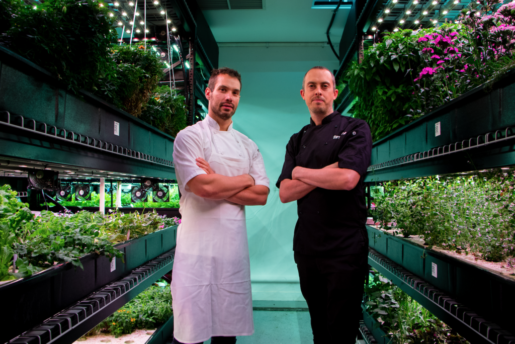 Executive Chef, Atera with Rob Laing, CEO, Farm.One. (Photo by Our Name is Farm)