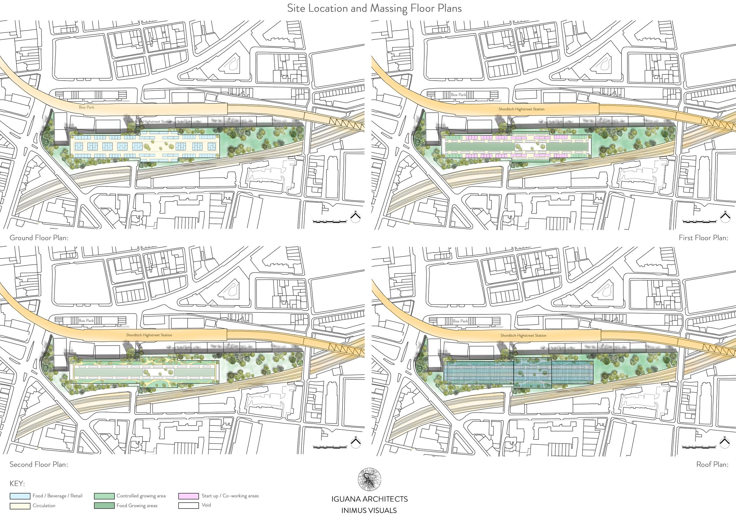 Floors plans for the inner city model by Yaniv Peer &amp; Mihai Burloiu