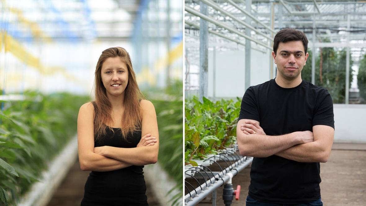 Lauren Rathmell and Mohamed Hage, co-founders of Lufa Farms. (Lufa Farms)