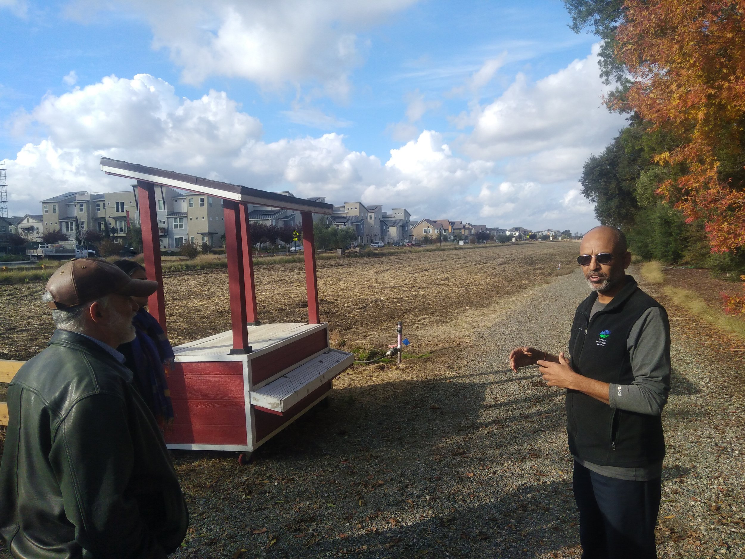 The Cannery Farm Director Sri Sethuratnam (right).