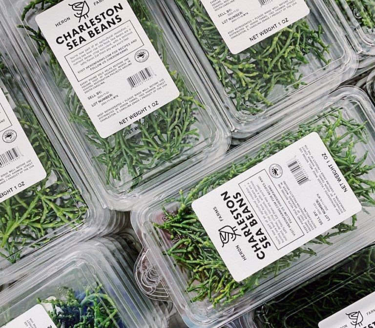 Heron Farms sea beans; image sourced from @heronfarms