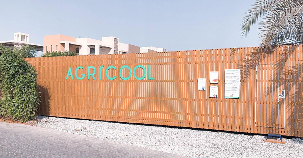 An Agricool Cooltainer in The Sustainable City, UAE.