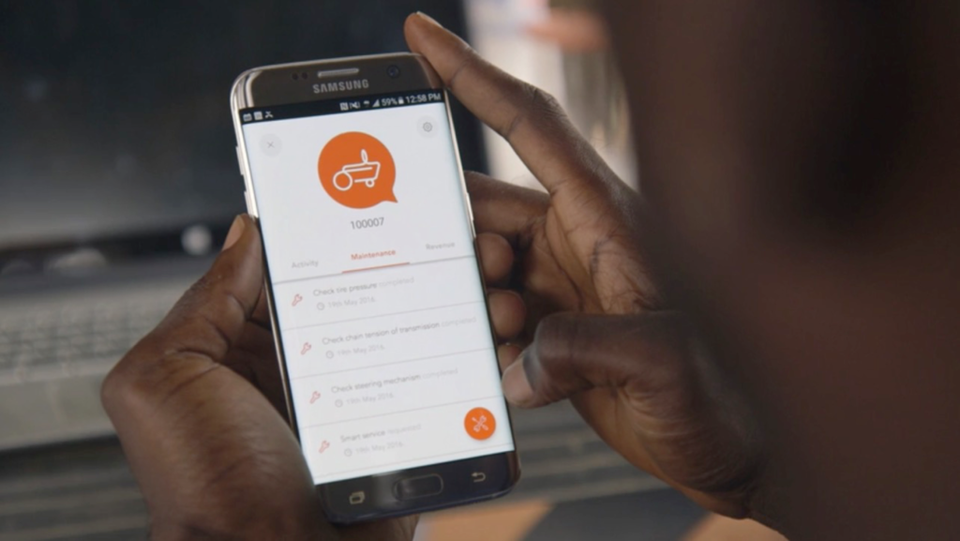 Hello Tractor's mobile app. (PHOTO: HELLO TRACTOR)