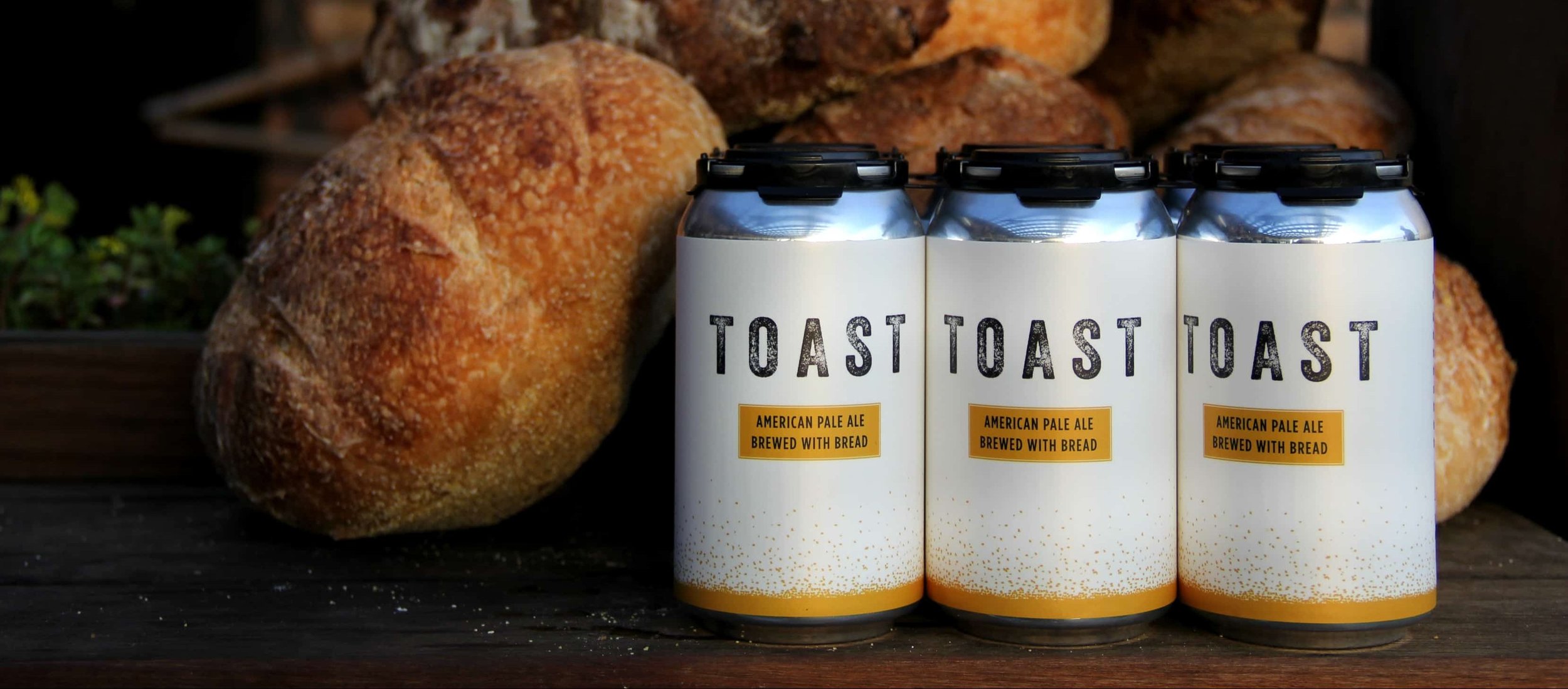 Brewed from surplus fresh bread, Toast Ale’s U.S. brewery is located in Westchester, NY.