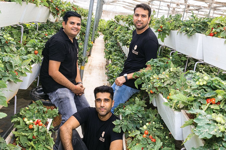 Two of Triton Foodworks’ five co-founders quit after a brush with Delhi’s municipal authorities, but Deepak Kukreja (sitting),&nbsp;Ullas Samrat&nbsp;(left) and Dhruv Khanna (right) decided to stay put