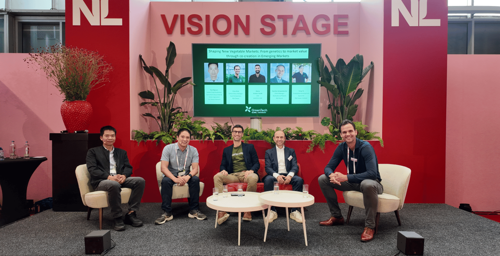 Vision Stage panel at GreenTech Amsterdam 2026 on shaping new vegetable markets in emerging economies.