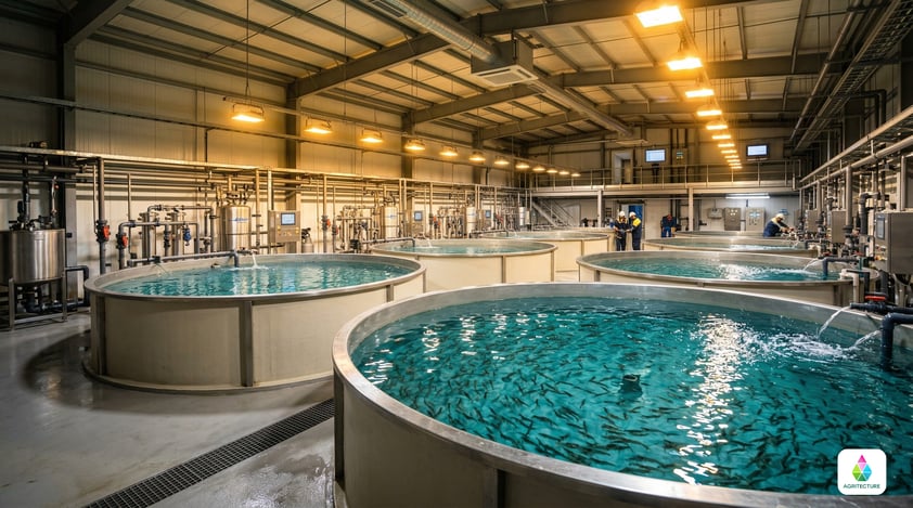 Shrimp in indoor RAS tank