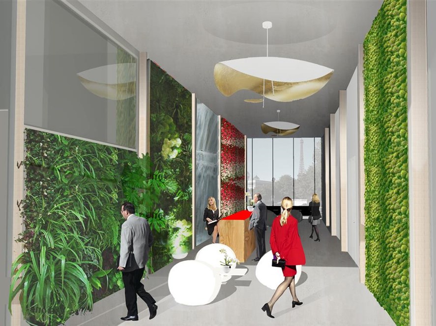  The hotel's vertical cultures would include mushrooms, tomatoes, eggplant, melons, lettuce, strawberries, and grapes.  