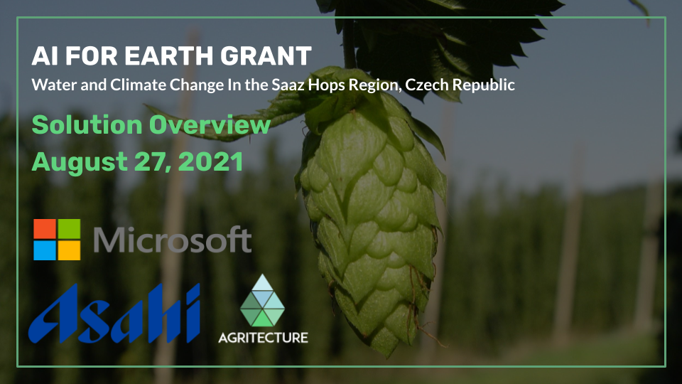 Microsoft AI for Earth hops cultivation project with Asahi