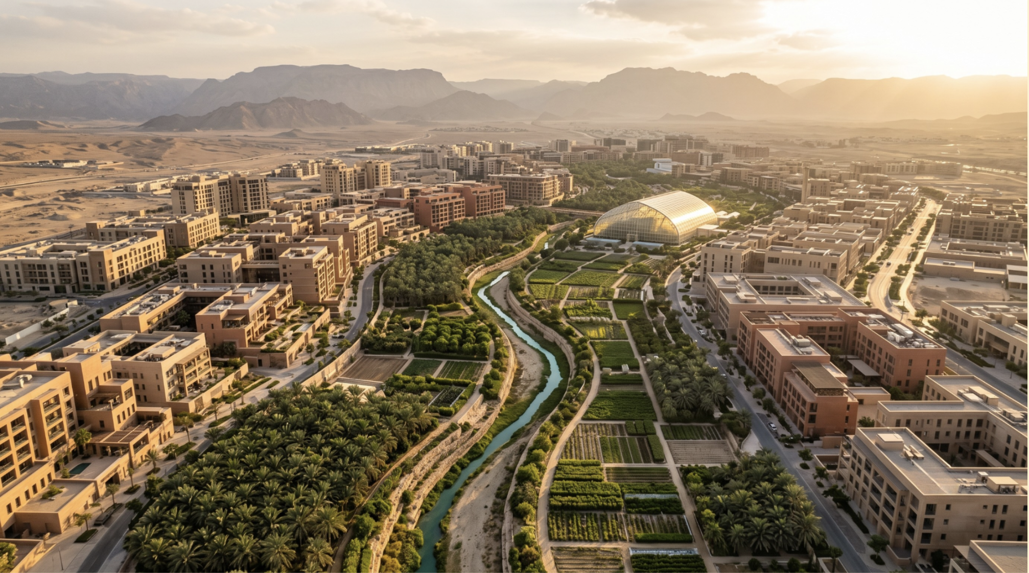 From Ornamental Green to Productive Landscapes: How GCC Masterplans Are Rethinking Agriculture and Water